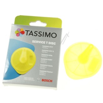 Disco de limpieza amarillo T-Disc para cafetera Bosch Tassimo 