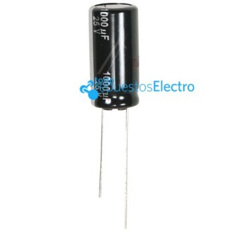 Condensador electrolítico radial 1000UF-25v