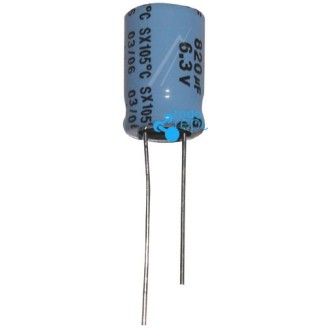 Condensador electrolítico radial 820UF-6.3V