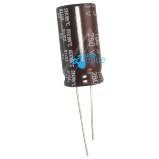 Condensador electrolítico radial 100UF-250V