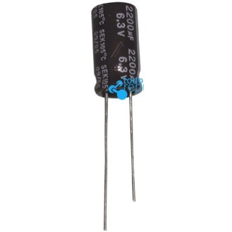 Condensador electrolítico radial 2200UF-6.3V