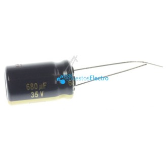 Condensador electrolítico radial 680UF-35V
