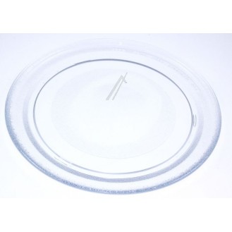 Plato de cristal liso para microondas Moulinex, Brandt, De Dietrich, AEG