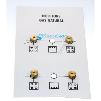 Inyectores para cocina de gas natural G20-10