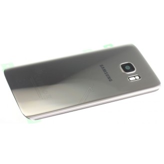 Tapa trasera para la batería de color plata Samsung Galaxy S7