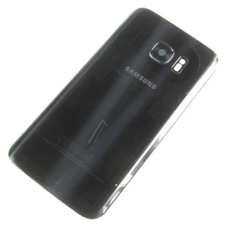 Tapa de batería y cristal de la cámara para Samsung Galaxy S7 color Negro (SM-G930F)